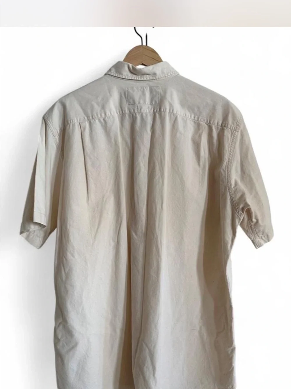 Polo Sport Sportsman Ralph Lauren Utility Safari Shirt Ivory Cotton Large